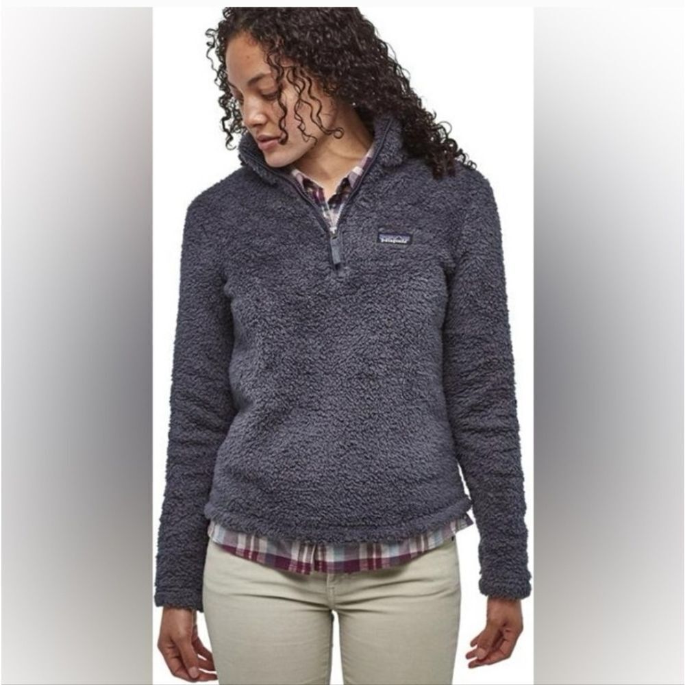 Patagonia Los Gatos 1/4 Zip Pullover Fleece Dark Gray Size S
